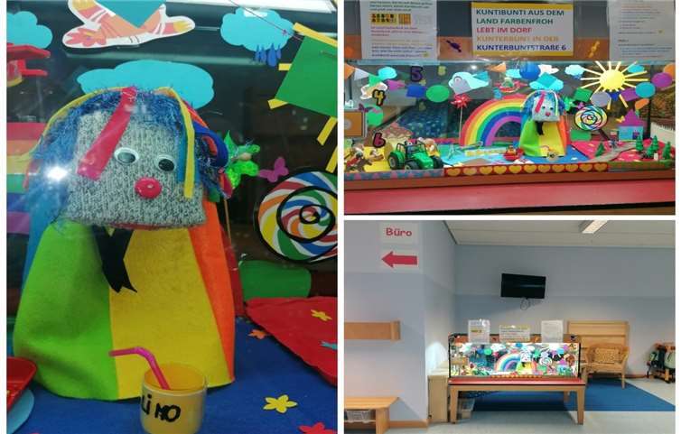 In einem bunten und aufwendig gestalteten Aquarium lebt Kuntibunti nun in der Kita. Foto: privat