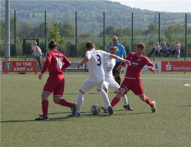 In einem umkämpften Spiel reichte es für den SV Kripp nicht für zählbares.  Foto: privat
