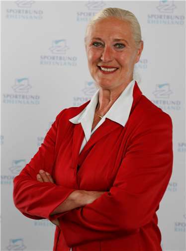 In einer Videobotschaft richtet sich SBR-Präsidentin Monika Sauer an die Geehrten des Sportabzeichen-Wettbewerbes 2019. Foto: SBR