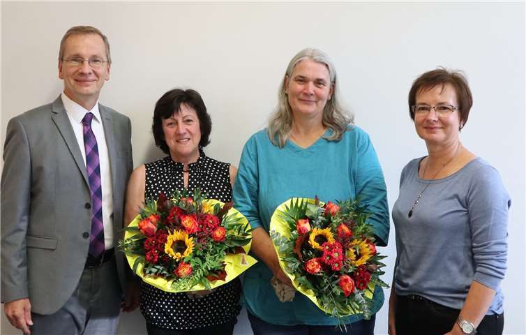 In einer kleinen Feierstunde wurden Petra Blum und Angelika Kemmer geehrt. Foto: privat
