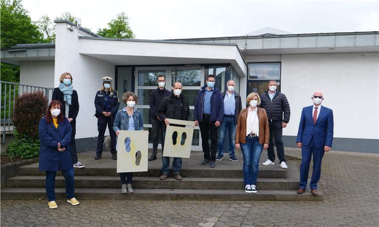 In einer kleinen Feierstunde wurden die „Gelben Füße“ in Saffig freigegeben.Fotos: