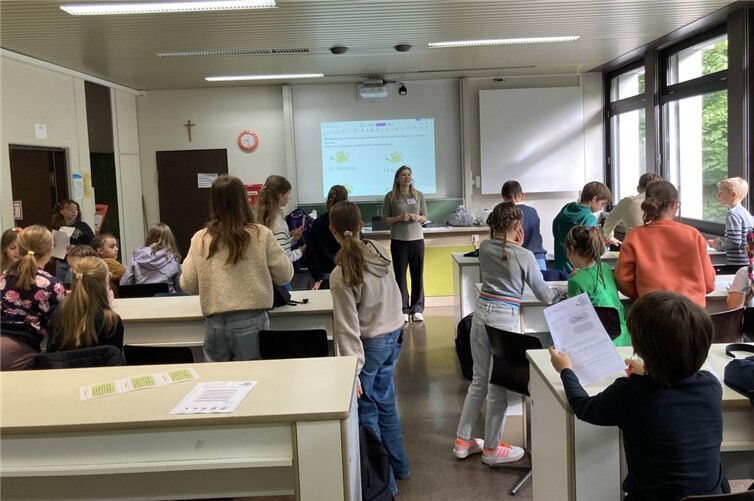 In kleinen Gruppen durften die Viertklässler Unterricht miterleben.Foto: privat