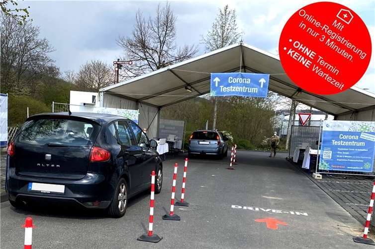 In kurzer Zeit wurde ein Corona-Testzentrum aus dem Boden gestampft. Fotos: privat