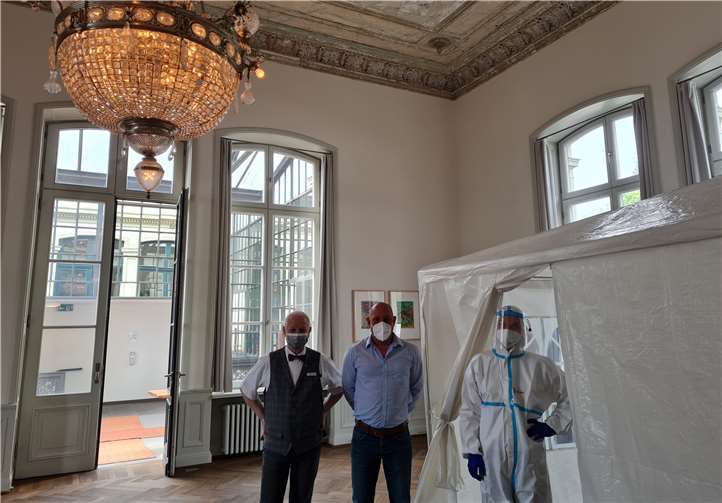 In schönster Lage können nun Schnell- und PCR-Tests durchgeführt werden. Foto: privat