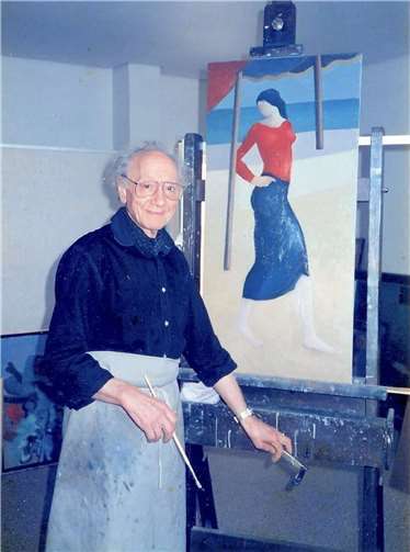 In seinem Atelier ließ Manfred Weil der Kunst freien Lauf. Foto: Archiv Weil
