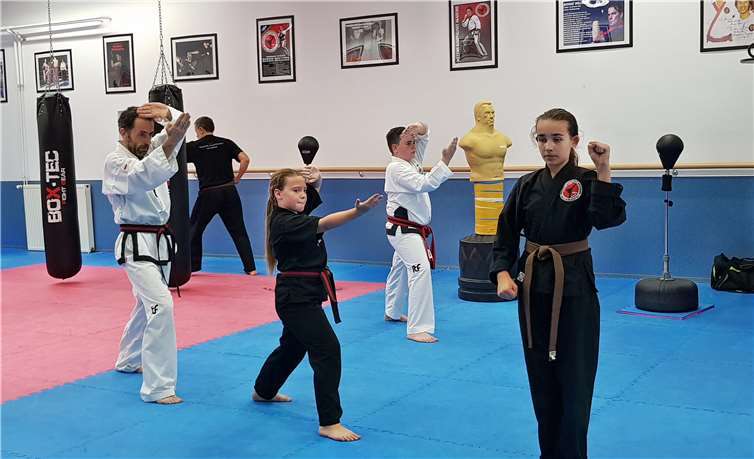 In seiner Kampfkunst-Akademie begeistert Bernie Willems auch junge Sportler für die fernöstliche Sportart Taekwondo. Fotos: KH