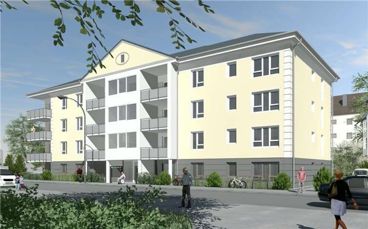 In unmittelbarer Nähe des Neuwieder Schlossparks nutzte die GSG das Potenzial der grünen, aber citynahen Lage, um 28 helle und zeitgemäße Wohnungen mit Balkonen zu errichten.