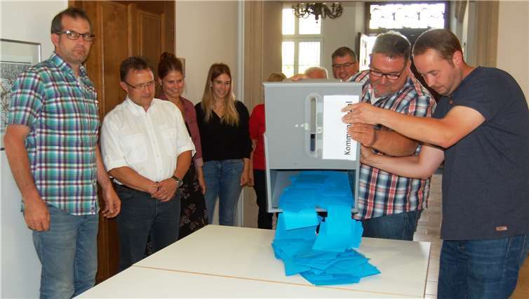 In wenigen Sekunden kann mit der Auszählung begonnen werden.