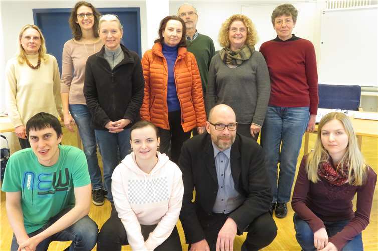 In zwei Tagen erlernten die Teilnehmenden die Grundzüge der russischen Sprache.  Gisela Endres