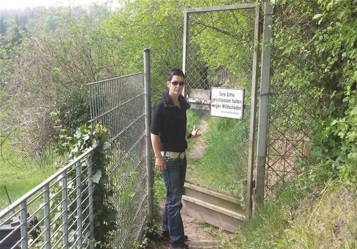 Ines Lindemann-Günther am Wiesenpfädchen in Koblenz-Niederberg.Privat