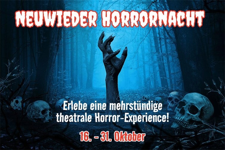 Infoplakat zu der Neuwieder Horrornacht 2026.