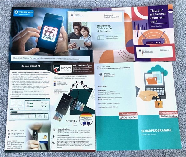 Cyberkriminalität - bösartige Begleiterscheinung in der digitalen Welt  Information und Aufklärung sind wichtig. Zahlreiche Institutionen, u.a. Weisser Ring, BSI und Verbraucherzentrale helfen mit ihren Broschüren.