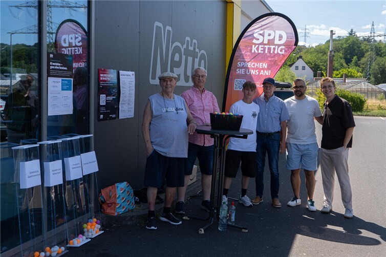 Infostand der SPD Kettig am Netto