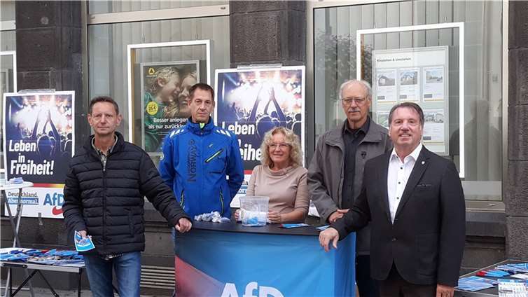 Infostand in Mayen.Foto: privat