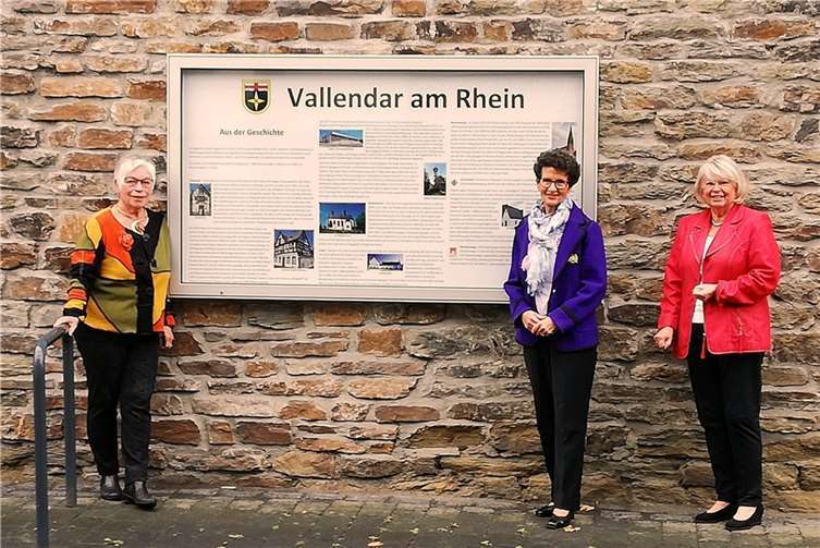 Infotafel über die Verbandsgemeinde Vallendar, eine Initiative des Verkehrsvereins. Fotos: Verein