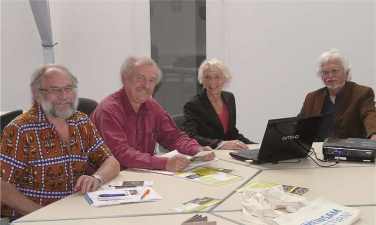 Ingo Binnewerg mit Frank Bliss, Annette Turmann und Rüdiger Finger. privat