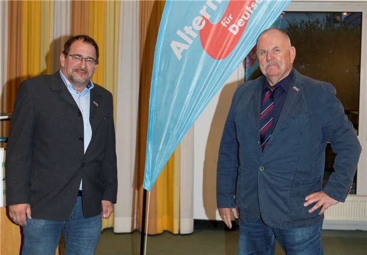 Ingo Nawa (li.) und Rüdiger Nothnick stellen sich zur Wahl.Foto: AfD
