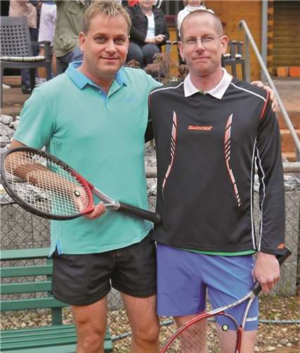 Ingo Schneider (l.) und Florian Kluth gewannen jeweils klar die Einzel. Dietrich Rockenfeller
