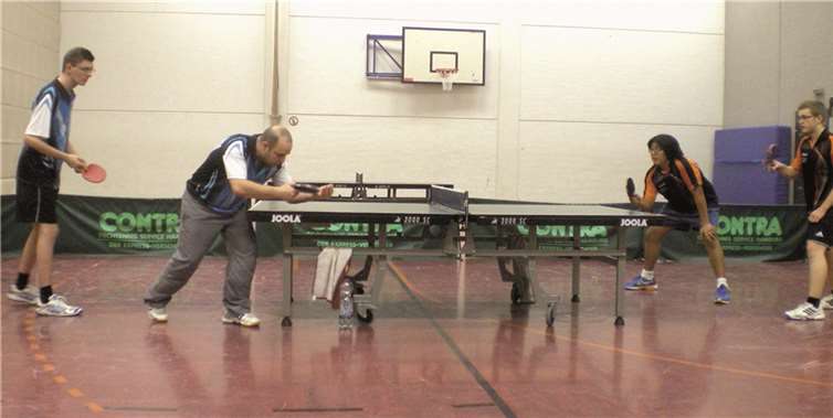 Ingo Werner und Viktor Haik im Doppel gegen den SV Bubenheim.privat