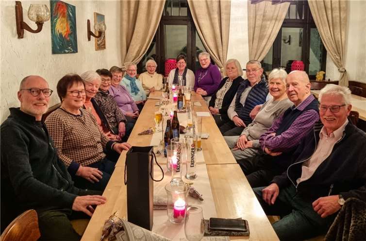 Ingrid Brennecke, die Leiterin der Abteilung Seniorensport, begrüßte alle Anwesenden zum Abendessen. Fotos: privat