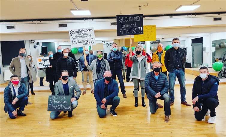 Inhaber von Fitnessstudios trafen sich in Koblenz, um über die Schließung ihrer Studios auszutauschen. Foto: privat