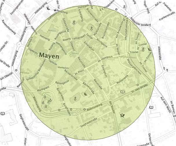 Innerhalb eines Radius von 300 Metern rund um den Fundort wird am Samstag, 27.11.2021, evakuiert. Die Entschärfung soll um 12 Uhr erfolgen. Erst nach der erfolgreichen Entschärfung darf das Gebiet wieder betreten werden. Foto: priva
