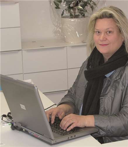 Innovative Geschäftsidee: Patricia Grah betreibt im Büro in der Bachovenstraße die Firma De GE AL. Privat