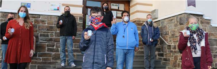 Innovative Technik trägt zum Infektionsschutz im Haus der offenen Tür bei. Fotos: FRIEDSAM. Werbeagentur