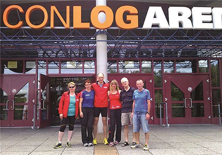 Ins gesamt sechs Läufer vom TuS St. Sebastian nahmen am Lauf in Koblenz teil. privat