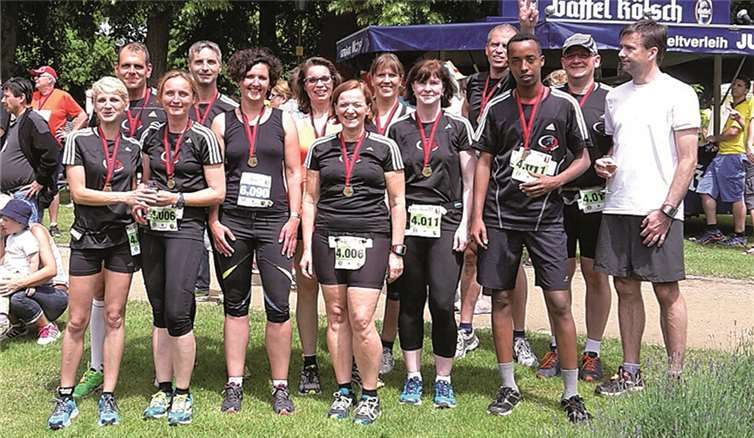 Insgesamt 15 Teilnehmer stellte der Lauftreff Grafschaft beim diesjährigen Ahrathon. privat