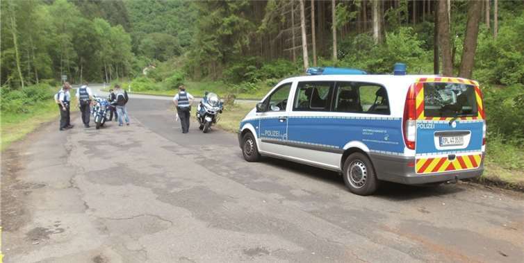 Insgesamt 182 Zweiradfahrer wurden kontrolliert.privat
