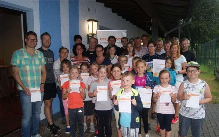 Insgesamt 47 Sportfreunde der SG Wiedtal erlangten das letztjährige Sportabzeichen.