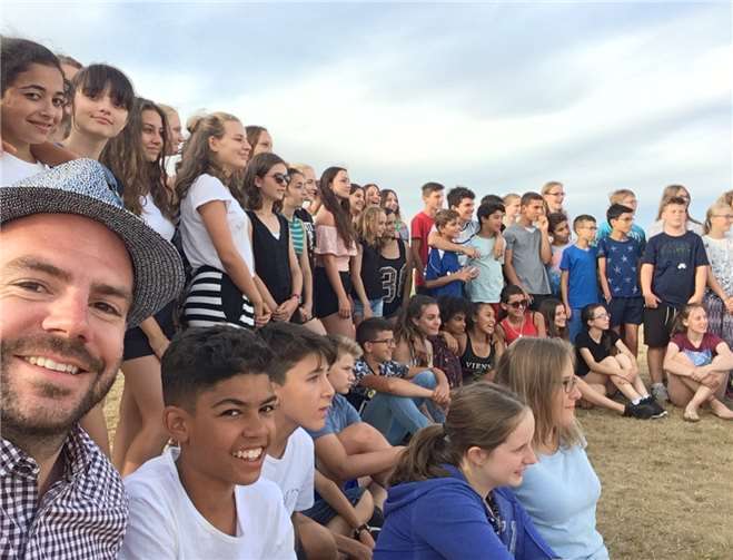 Insgesamt 53 Jugendliche kamen beim trinationalen Jugendcamp in Frankreich zusammen.