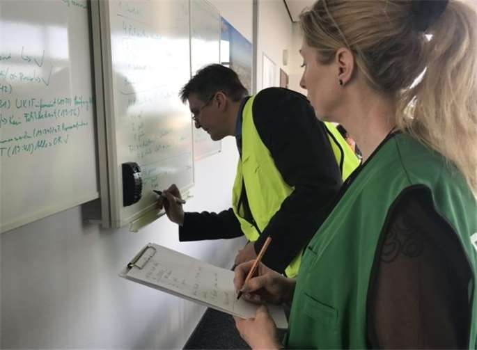 Insgesamt haben an der Notfallübung 160 Mitarbeiter teilgenommen.