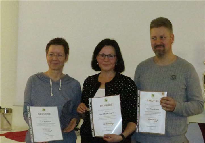 Insgesamt konnte eine Ehrennadel in Silber und zwei in Bronze verliehen werden. privat