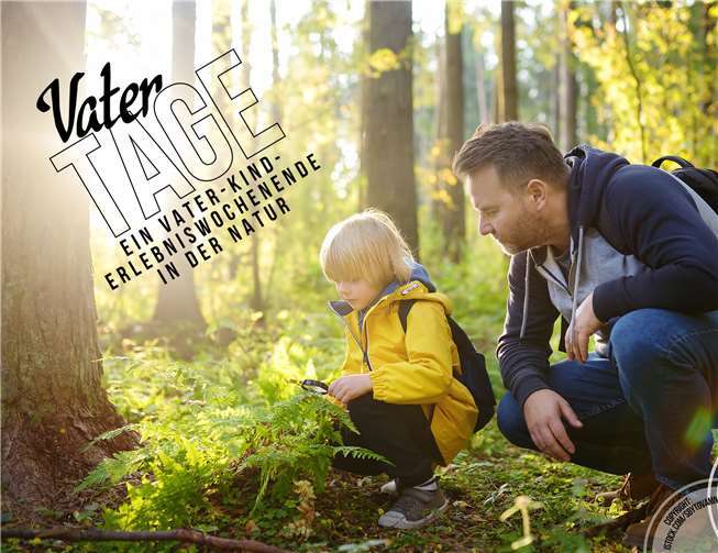 Insgesamt zehn Vater-Kind-Teams erkunden mit Mitarbeitern des „Kijub“ gemeinsam den Wald rund um die Eintrachthütte in Oberbieber, spielen am Bach und stellen sich spannenden Herausforderungen in der Natur.Foto: Stadt Neuwied