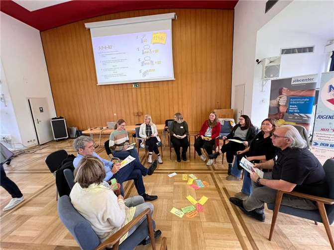 Interaktiver Workshop zur Erarbeitung von Lösungsansätzen.