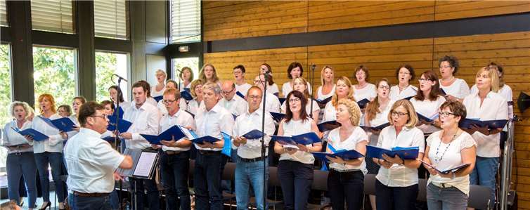 Inzwischen ist aus der Überraschung bei der Jubilarfeier ein Betriebschor entstanden.privat