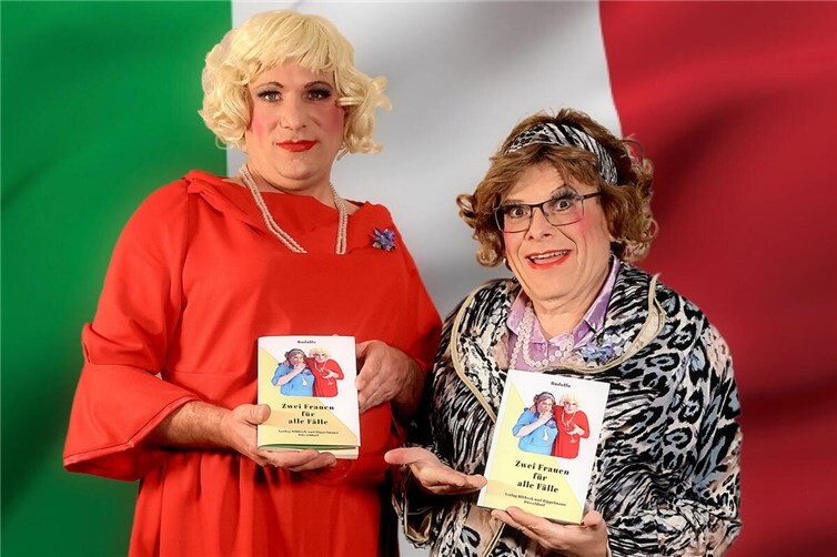 Inzwischen zwei Kultfiguren in Heimbach-Weis: Stephan Bleidt als Rita und Mario Fergen als Rosi, diesmal unterwegs in Italien.