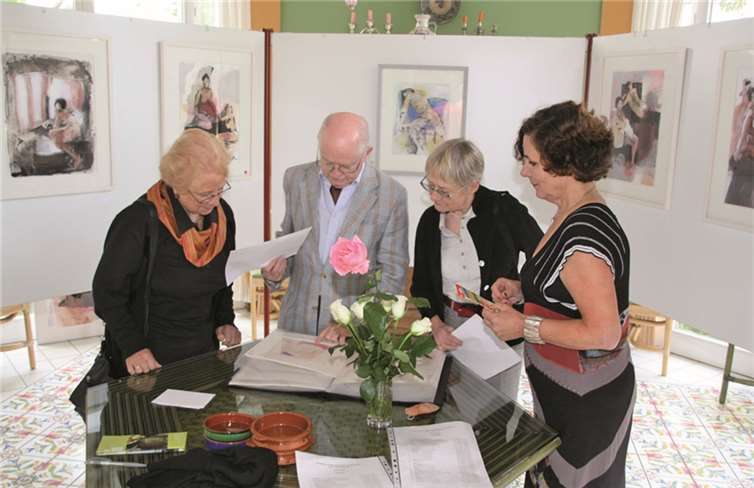 Irene Gilles im Grafschafter Kunstverein. privat