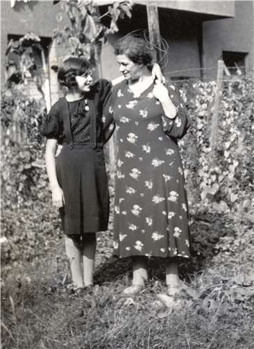 Irene und Bertha Schönewald in Koblenz, ca. 1938. Quelle: Förderverein Mahnmal für die Opfer des Nationalsozialismus in Koblenz e.V.