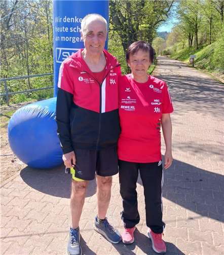 Irma und Robert Gotto – beim Brendersbachtallauf in Föhren dabei über 10 km Walking und 22 km Langdistanz
