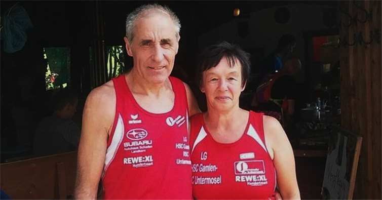 Irma und Robert Gotto – zusammen 69 km um die Burg Are.
