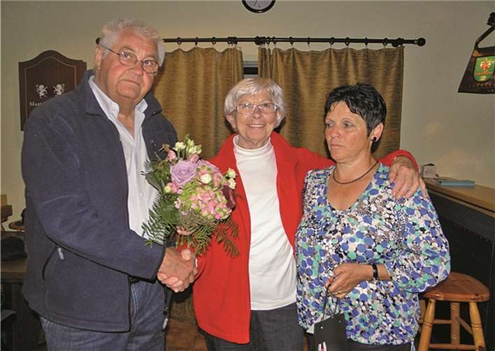 Irmgard Reim leitet die Gruppe der Gymnastikdamen.privat