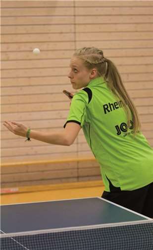 Isabell Bruhn beim Tischtennis Bundesturnier. privat