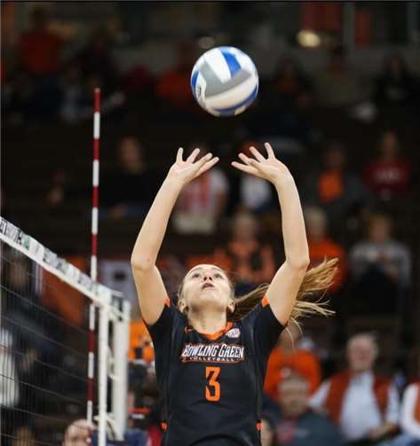 Isabelle Richmond Marciniak (22) aus Lambertville (Michigan). Position beim VC Neuwied: Zuspielerin.