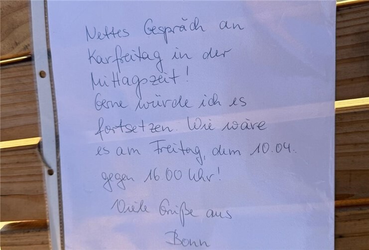 Ist diese Botschaft der Beginn einer großen Liebe?