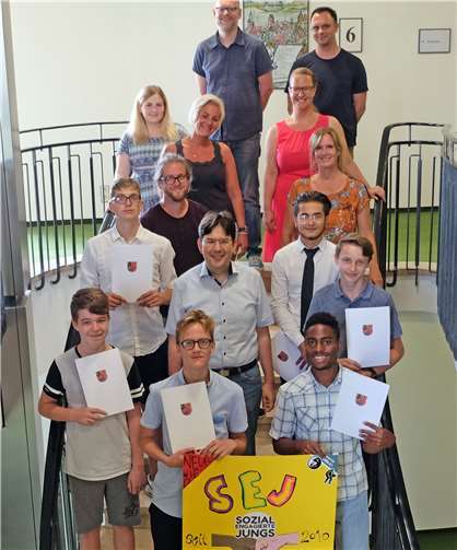 Ivan Haj Amin, Daniel Nwokocha, Lukas Rieken, Felix Würtz, Johannes Hachemer und Mick Atzrodt haben in den letzten sechs Monaten viele neue Erfahrungen gemacht.Foto: privat