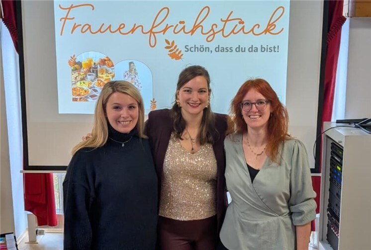 Jacqueline Schlotter, Ines Dittmann und Juliane Malessa beim Frauenfrühstück des CDU Ortsverbands der Stadt Wirges. Fotos:CDU-Ortsverband Stadt Wirges