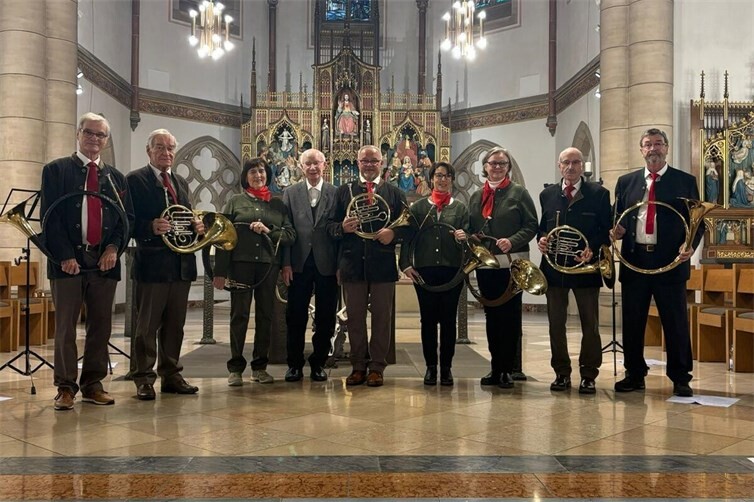Jagdhornbläser in der Klosterkirche Hausen/Wied
